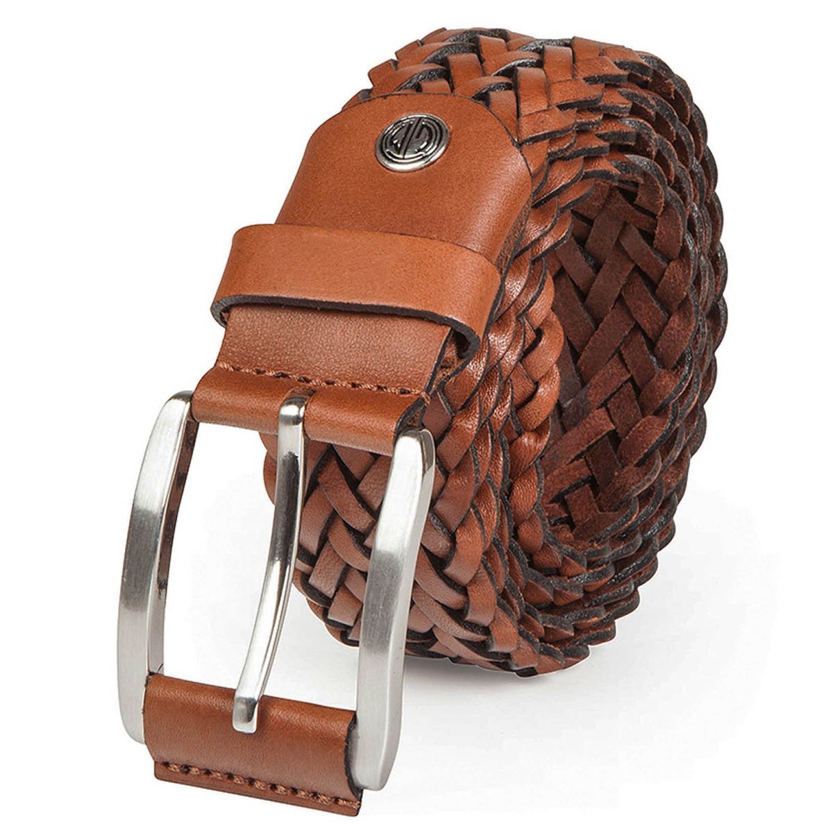 LINDENMANN Flecht-Leder-Gürtel Herren Jeans-Gürtel 35 mm