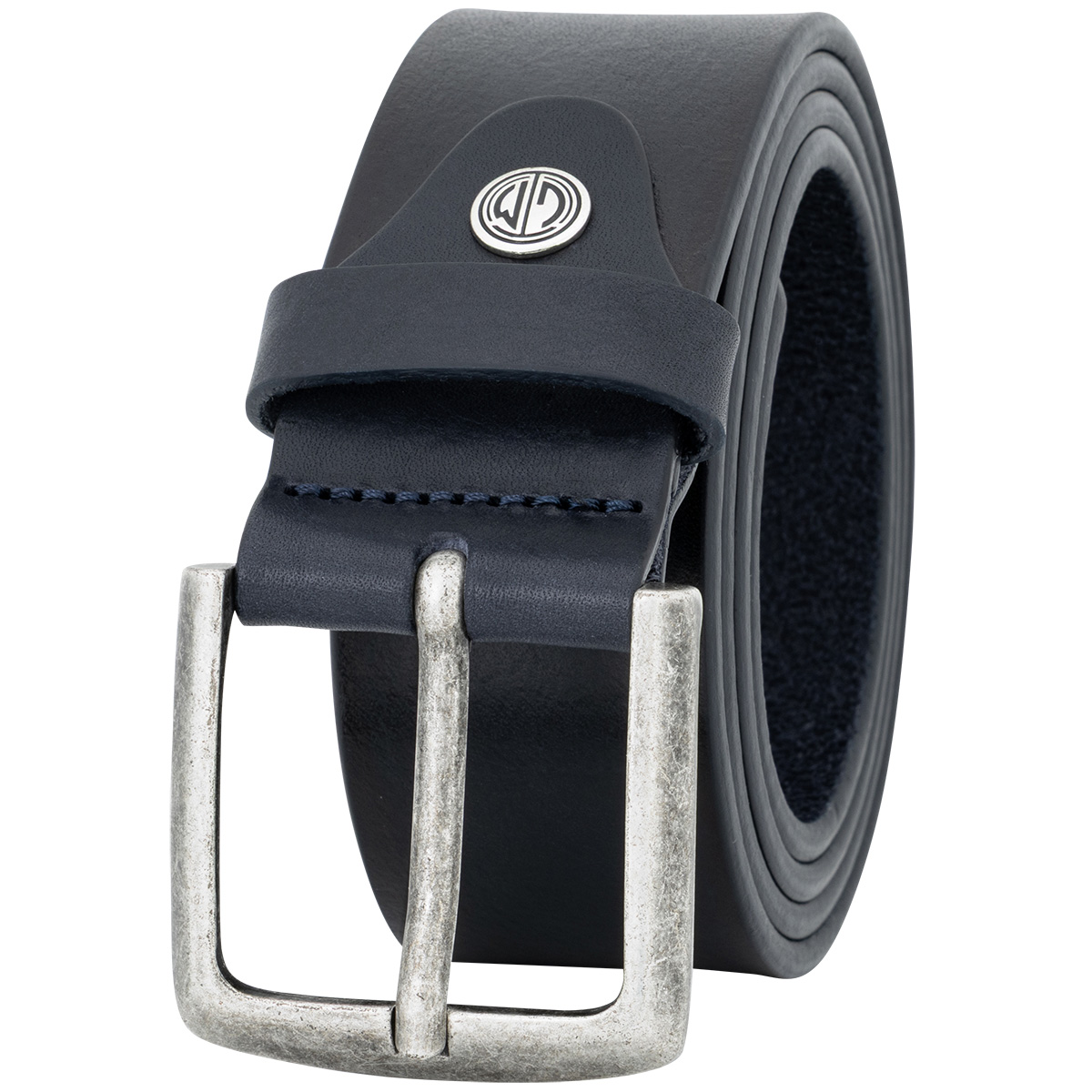 LINDENMANN Vollrindledergürtel Herren Marine