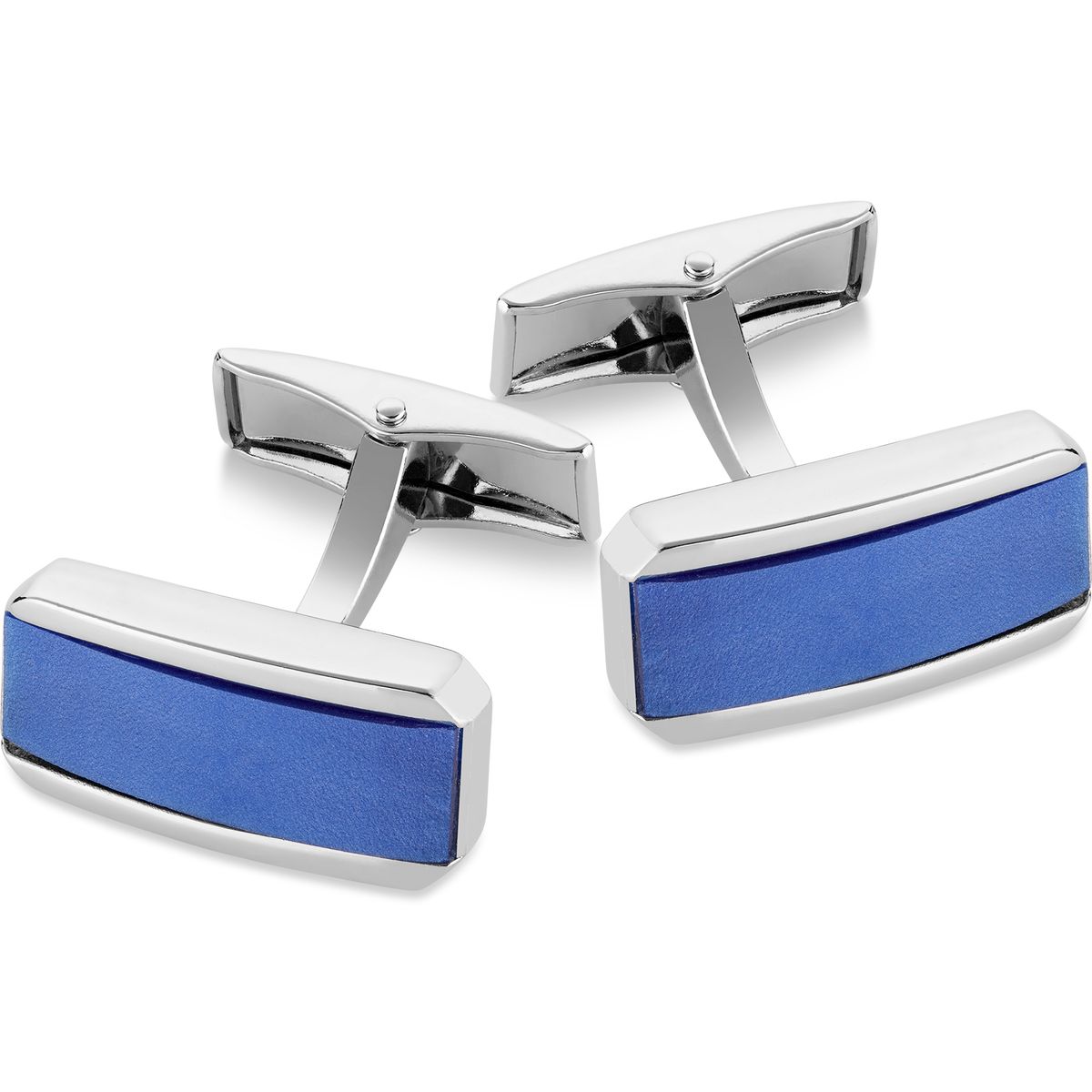 LINDENMANN Manschettenknöpfe Herren im Geschenk-Etui silberfarben