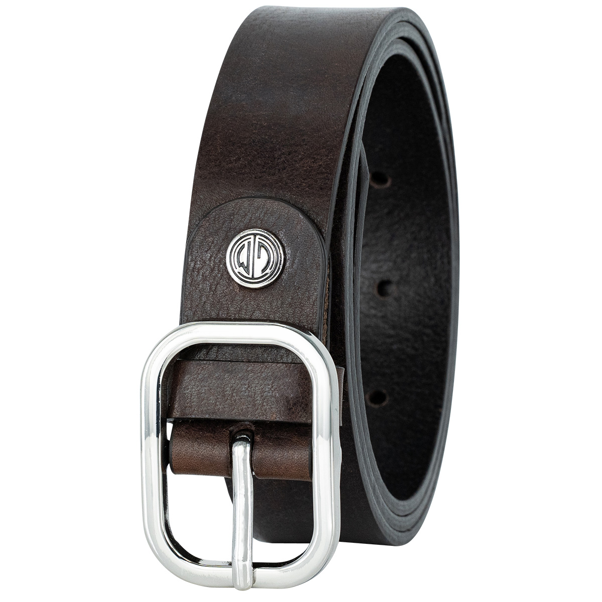 LINDENMANN Vollrindledergürtel Damen Schokoladenbraun