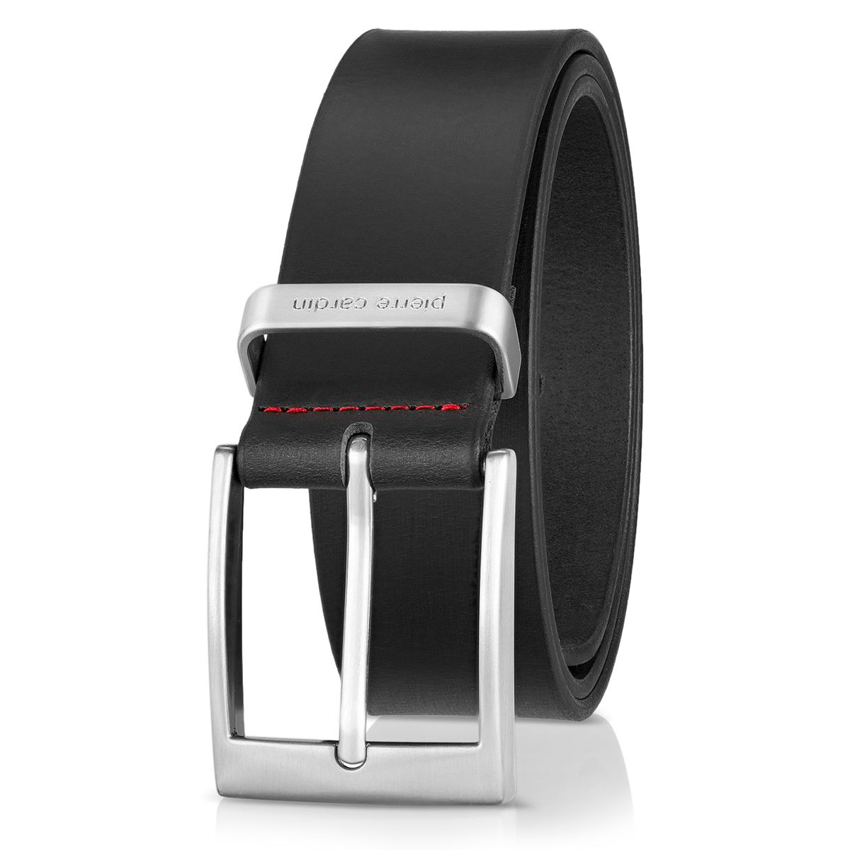 Pierre Cardin Herren-Leder-Gürtel schwarz