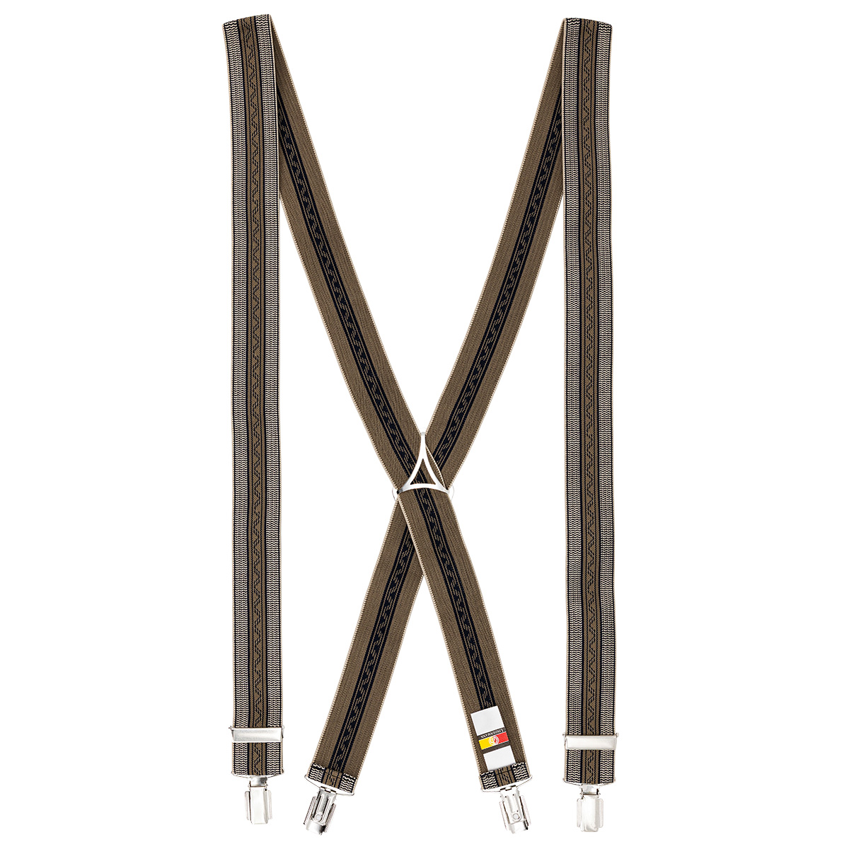 LINDENMANN Hosenträger Herren X-Form beige