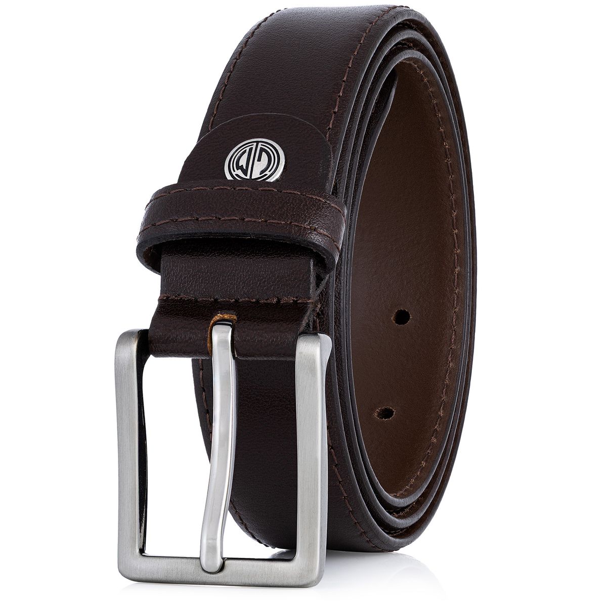 LINDENMANN Ledergürtel Herren dunkelbraun