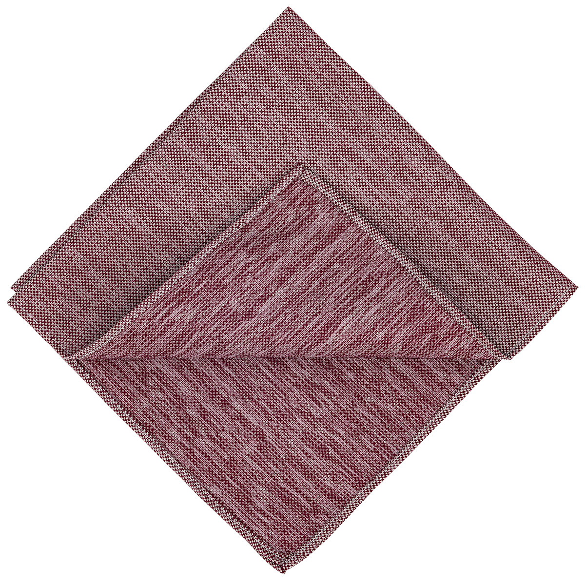 LINDENMANN Einstecktuch melange Herren, rot