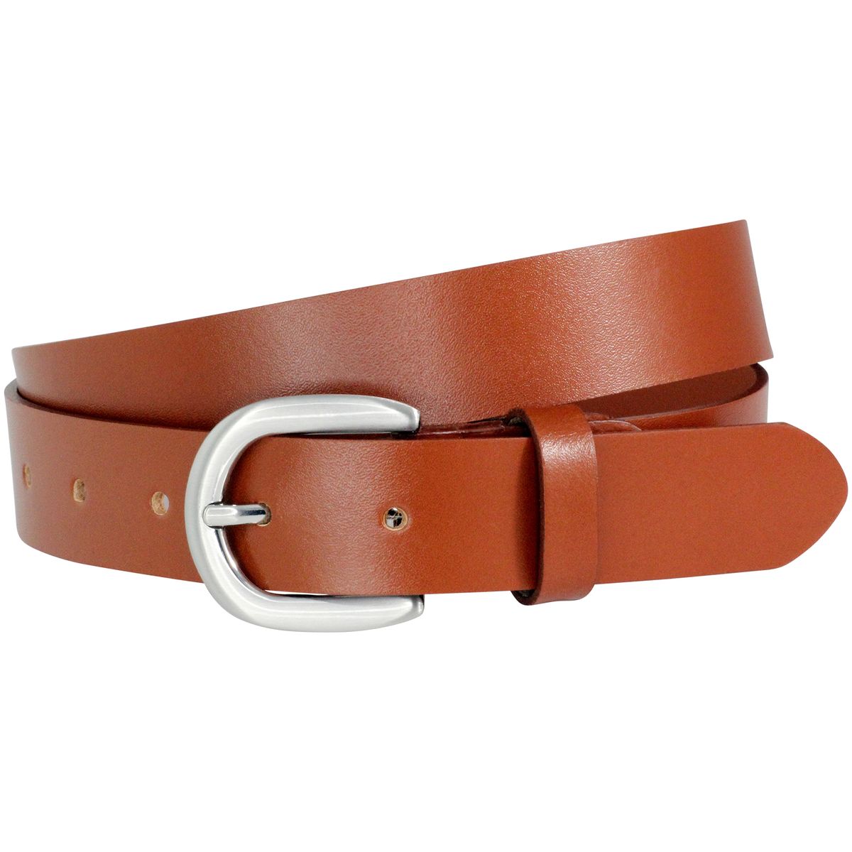 LINDENMANN Ledergürtel Damen 30 mm Vollrind cognac