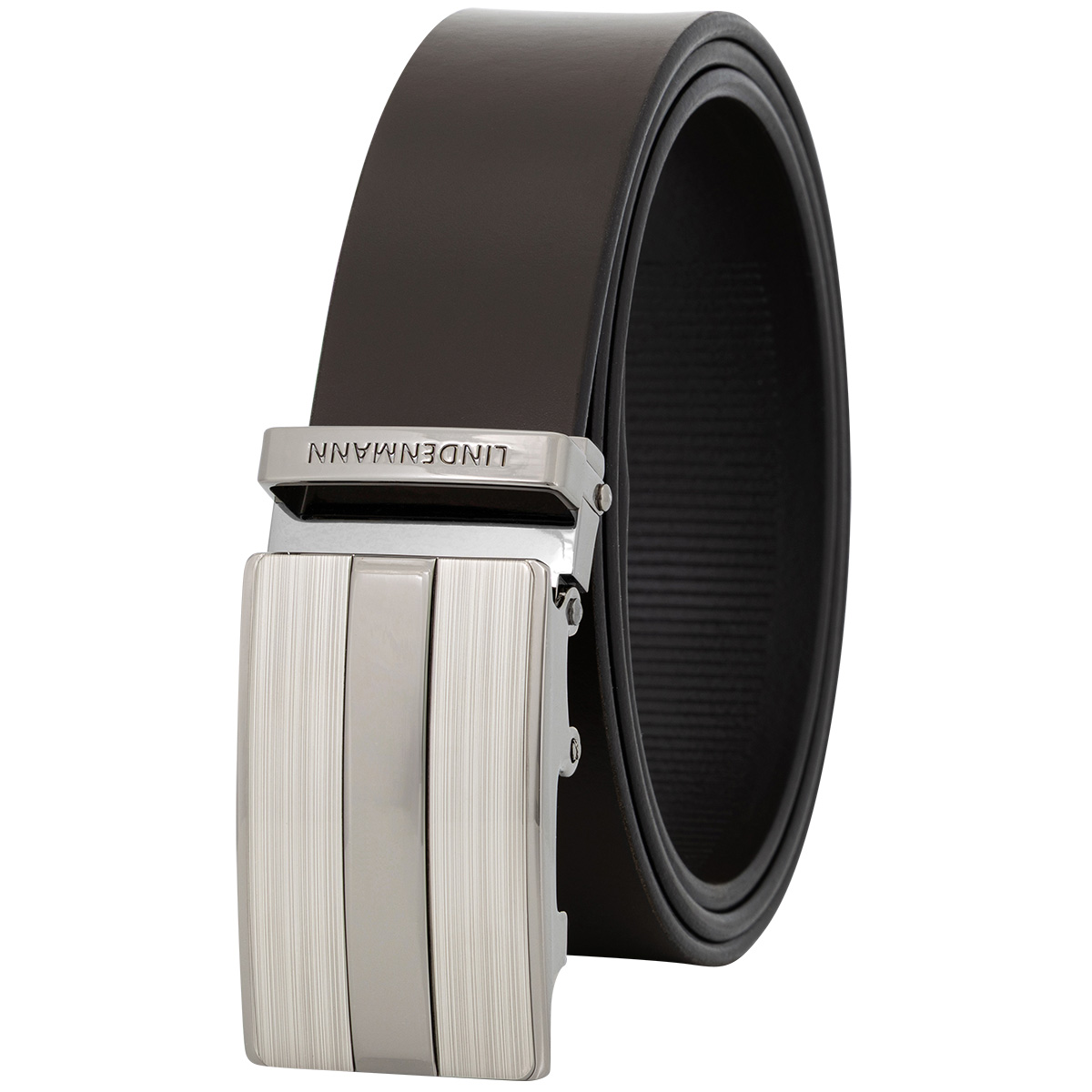 LINDENMANN Ledergürtel Automatikgürtel Herren braun