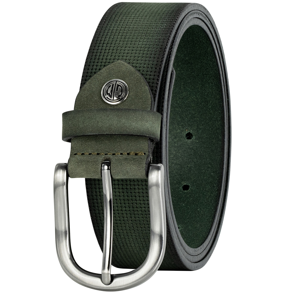 LINDENMANN Vollrindsleder Damengürtel Tannengrün