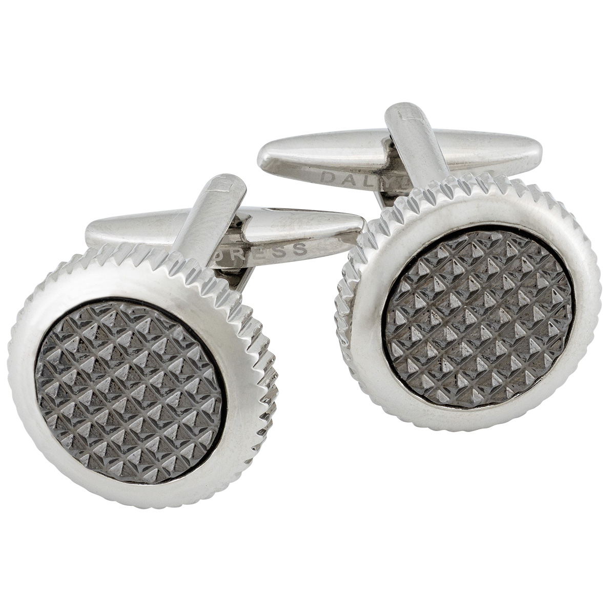 LINDENMANN Herren Manschettenknöpfe silber, grau