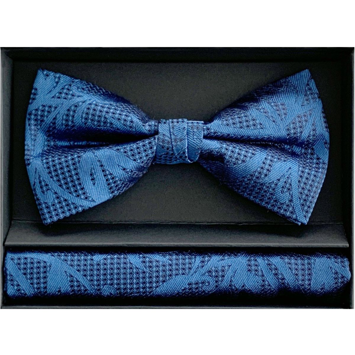 LINDENMANN Set Einstecktuch und Fliege für Herren LINDENMANN Set Herren Einstecktuch und Fliege Accessoire für Männer blau