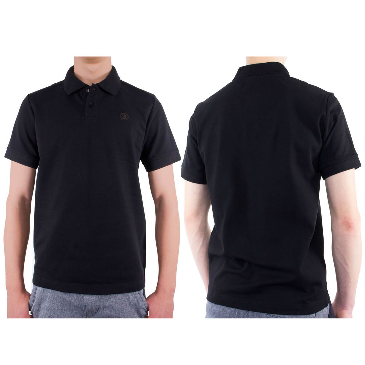 LINDENMANN Poloshirt Bio-Baumwolle Herren Schwarz