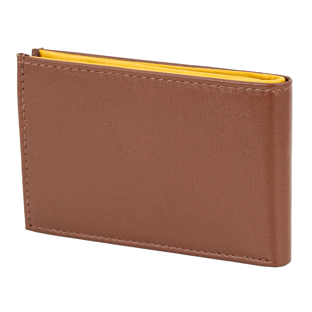 LINDENMANN Leder-Cardholder cognac gelb