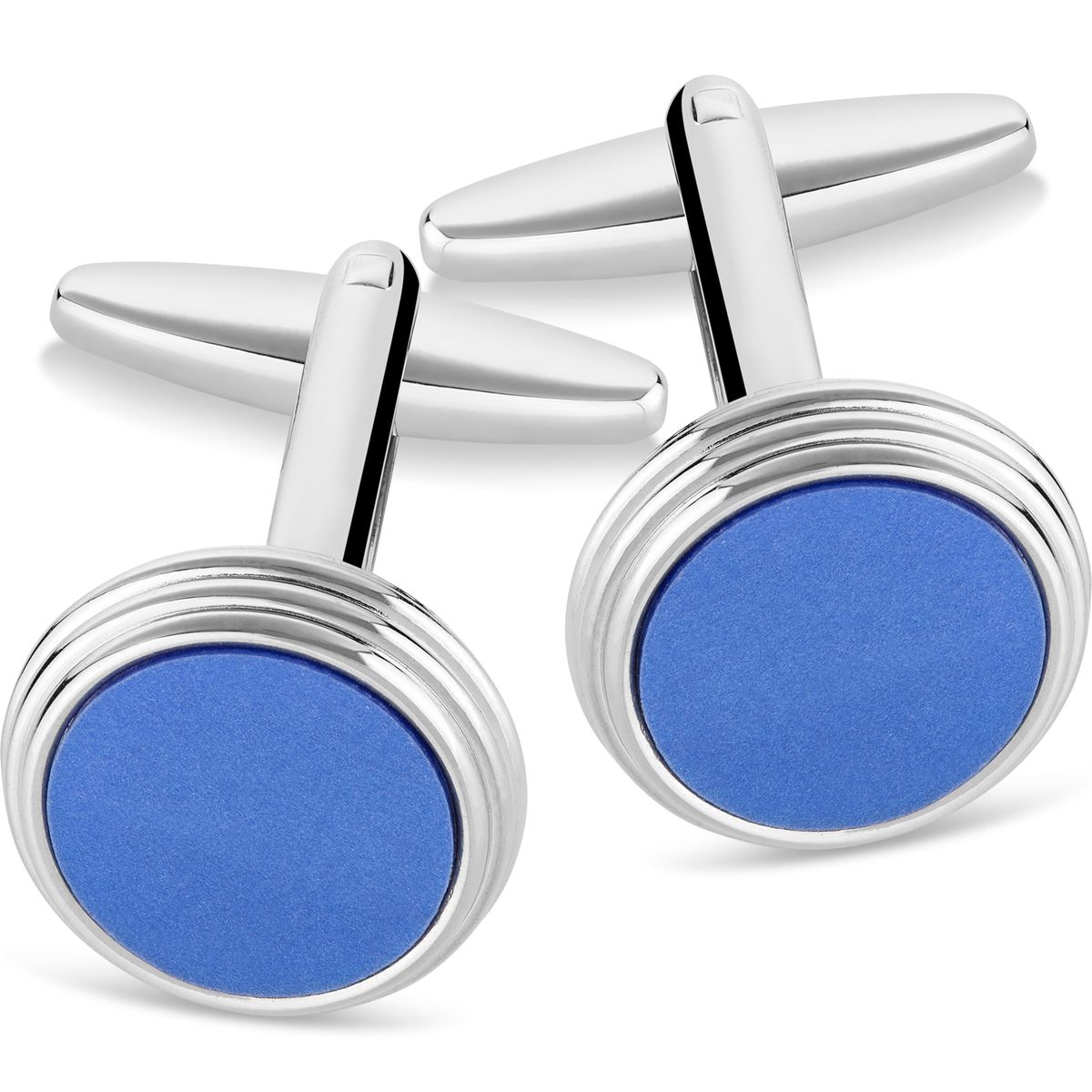 LINDENMANN Manschettenknöpfe Herren im Geschenk-Etui silberfarben