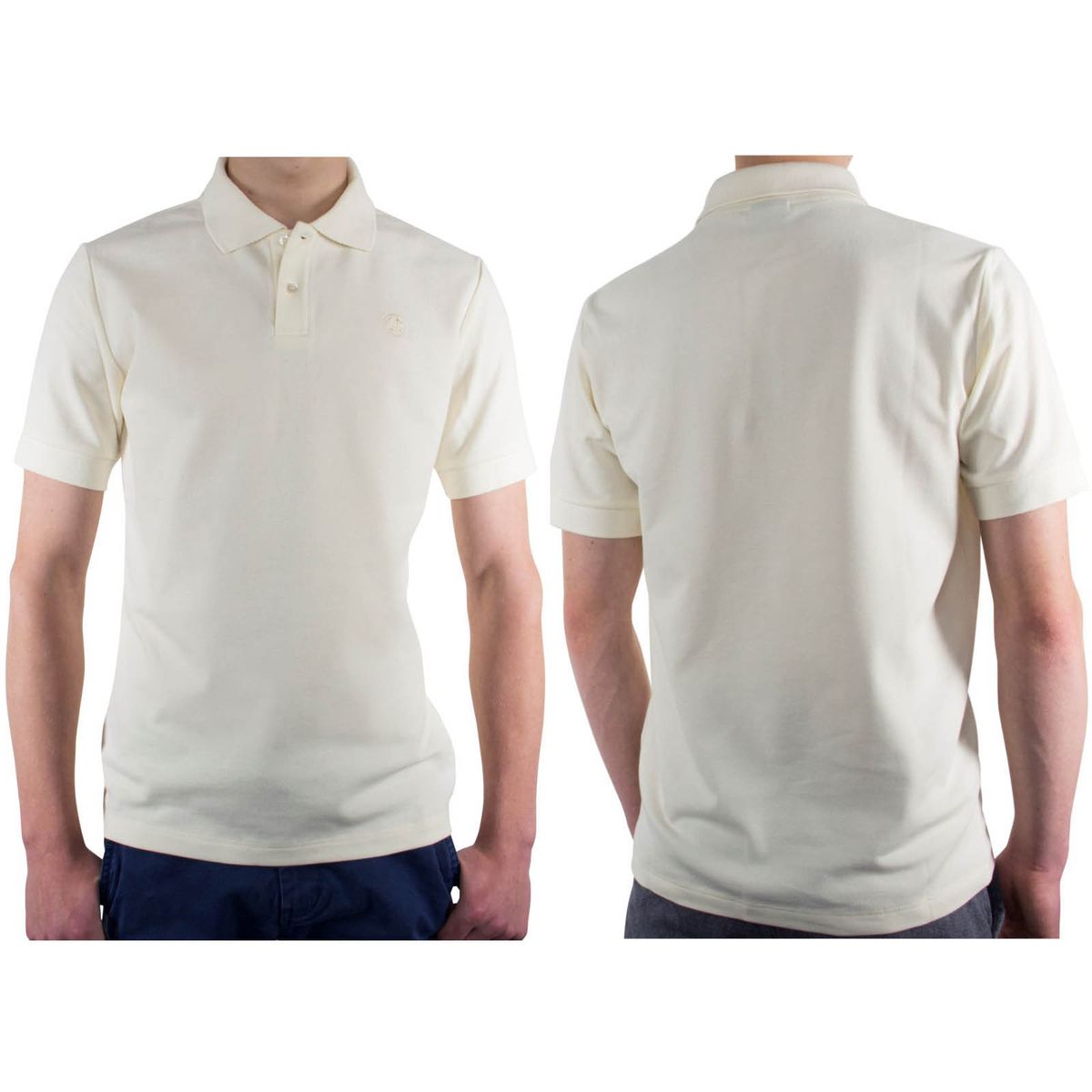 LINDENMANN Poloshirt slim fit Bio-Baumwolle Herren Beige