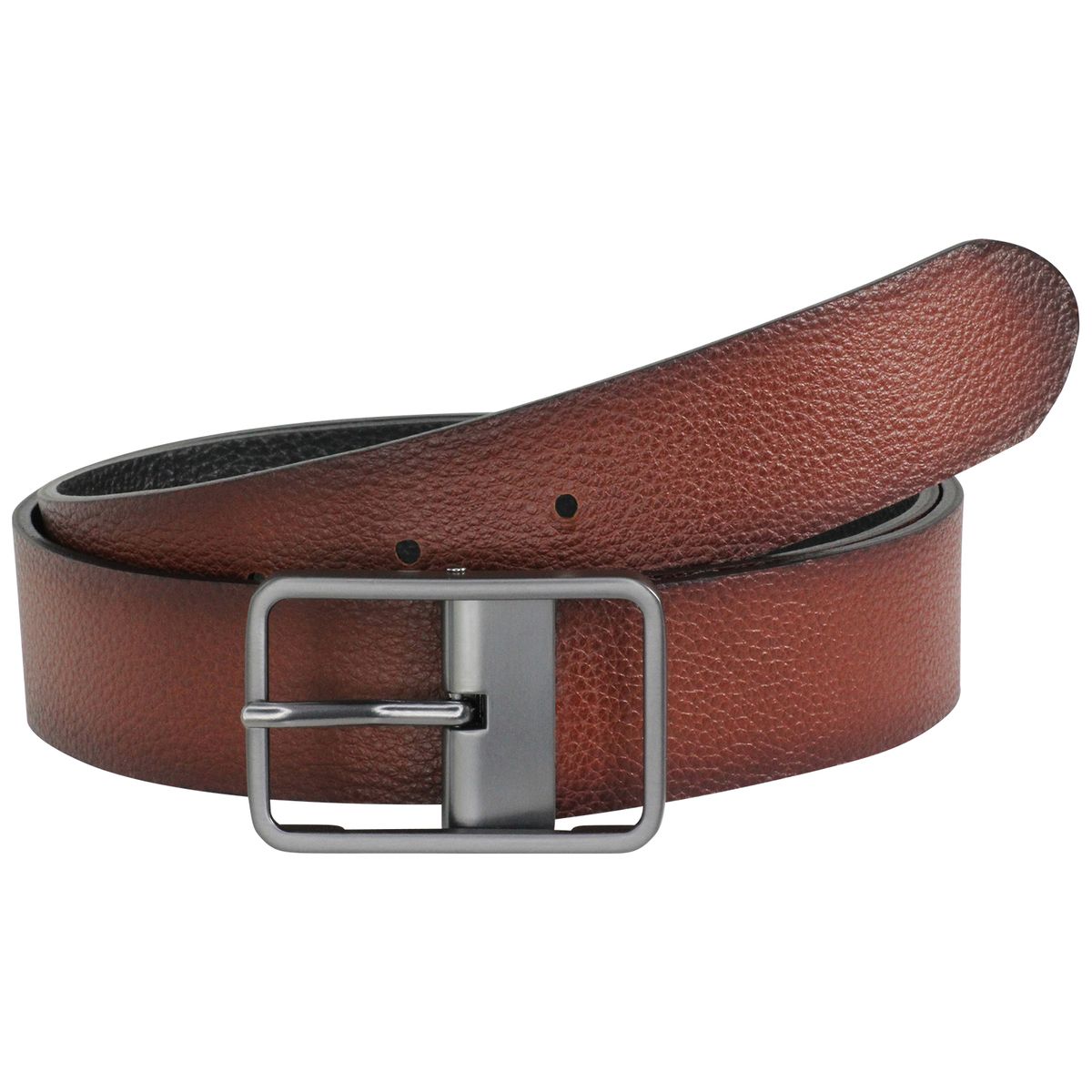 Wendeledergürtel Herren braun LINDENMANN Ledergürtel Herren 35 mm Vollrind schwarz-braun