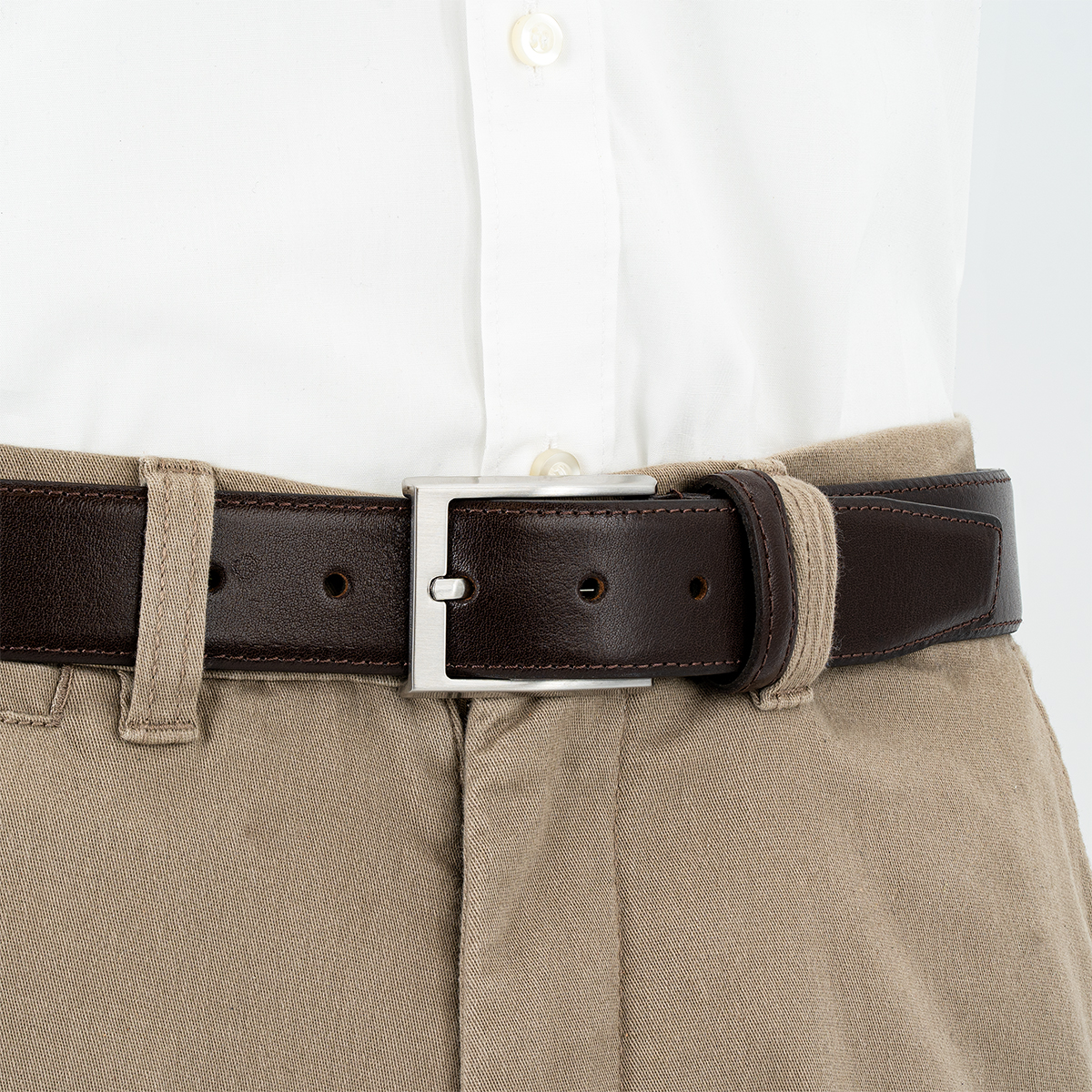 LINDENMANN Herrengürtel Rindleder dunkelbraun LINDENMANN Ledergürtel Herren dunkelbraun