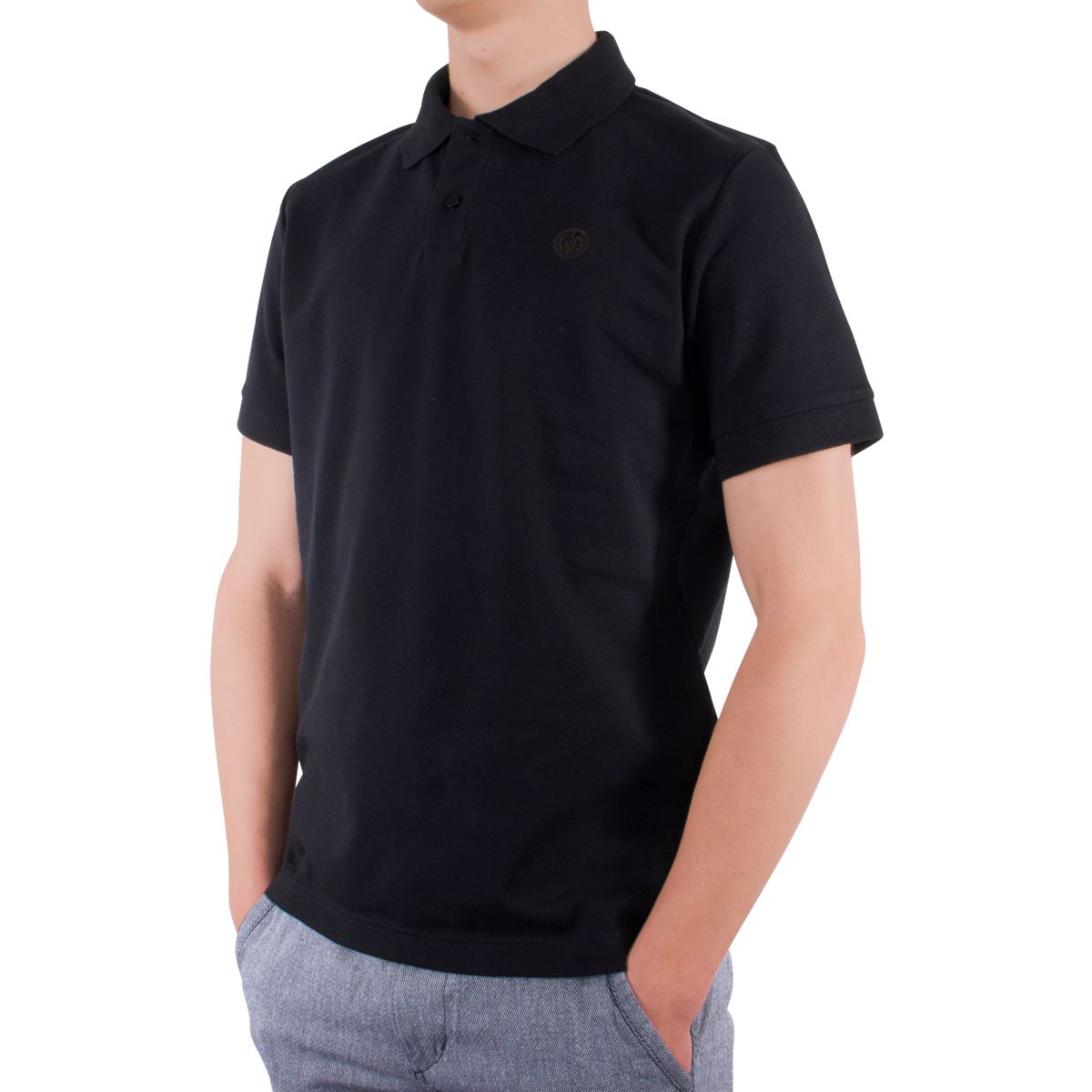 LINDENMANN Poloshirt Bio-Baumwolle Herren Schwarz