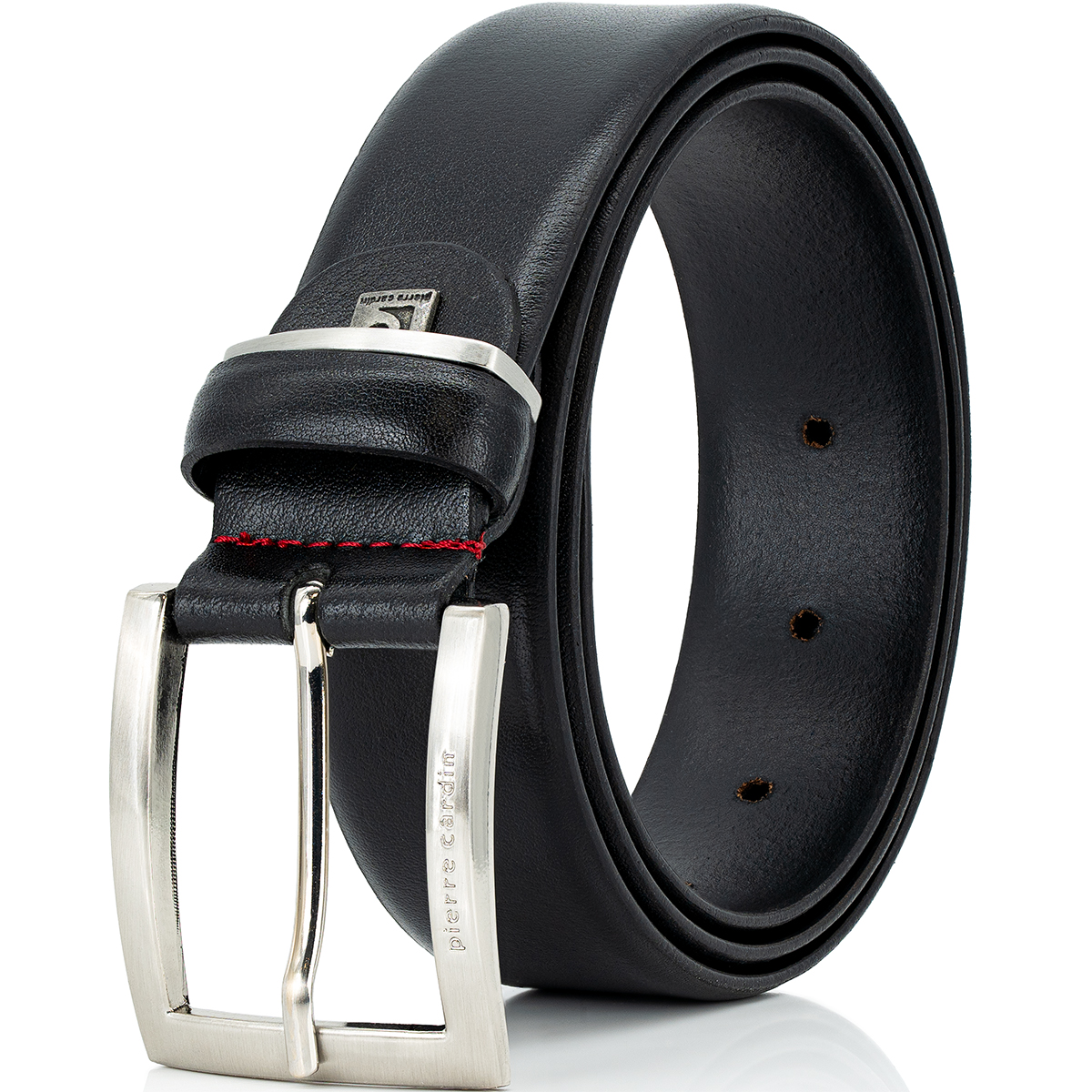 Pierre Cardin Herren-Leder-Gürtel schwarz