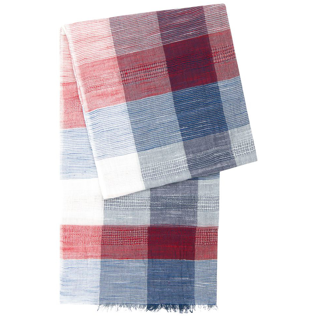 Herren Schal rot-blau