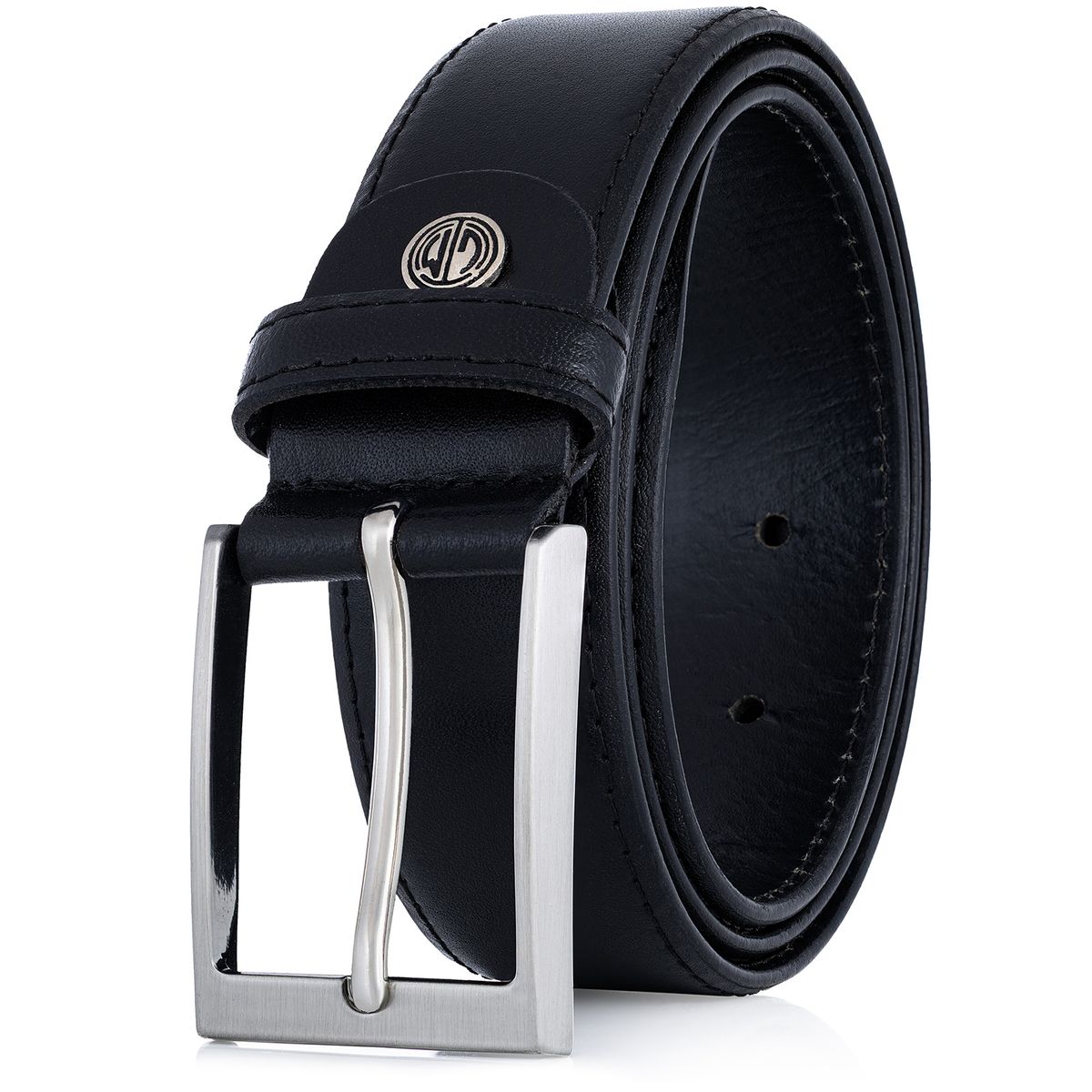 LINDENMANN Ledergürtel Herren schwarz