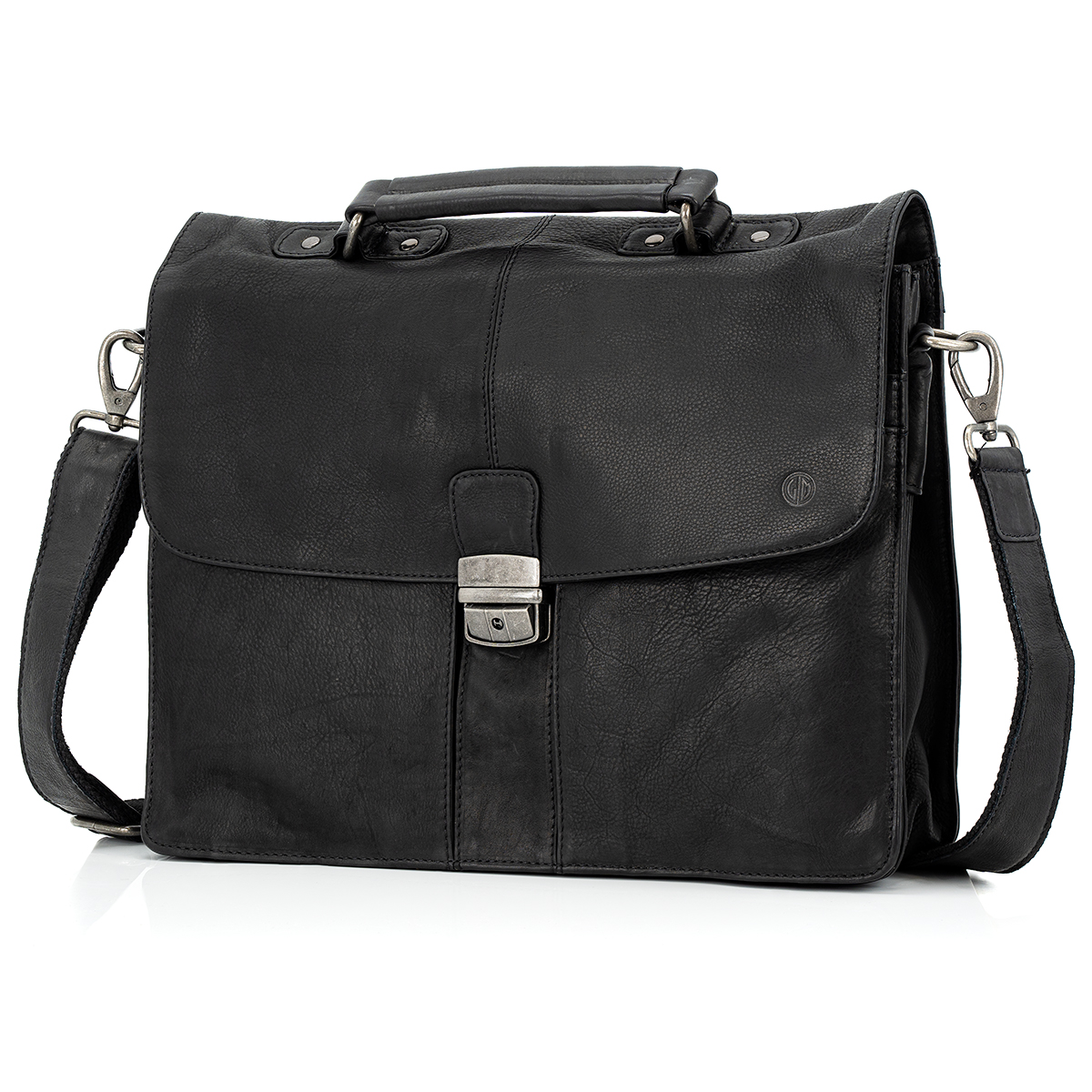 Lindenmann Ledertasche schwarz Lindenmann Ledertasche schwarz