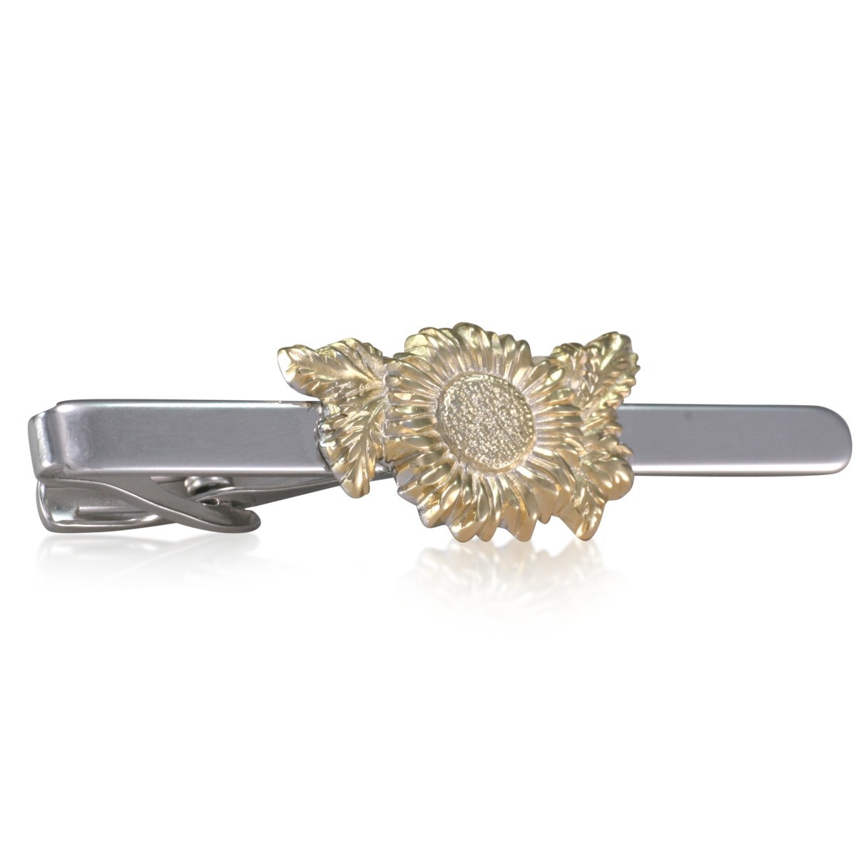 LINDENMANN Krawattenklammer Krawattennadel Silberdistel