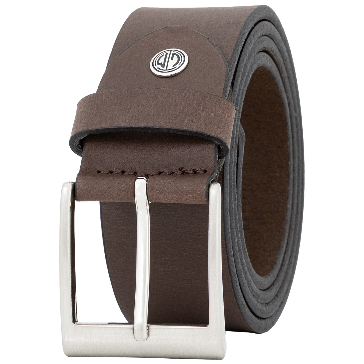 LINDENMANN Herren Jeansgürtel Echtleder dunkelbraun