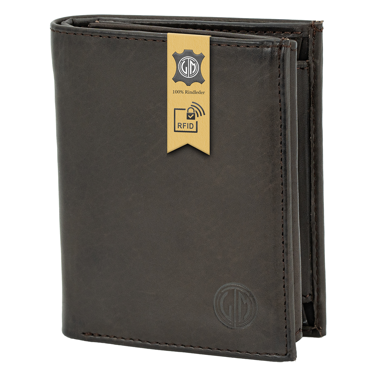 LINDENMANN Herren Leder Geldbeutel braun LINDENMANN Herren Leder Portemonnaie braun