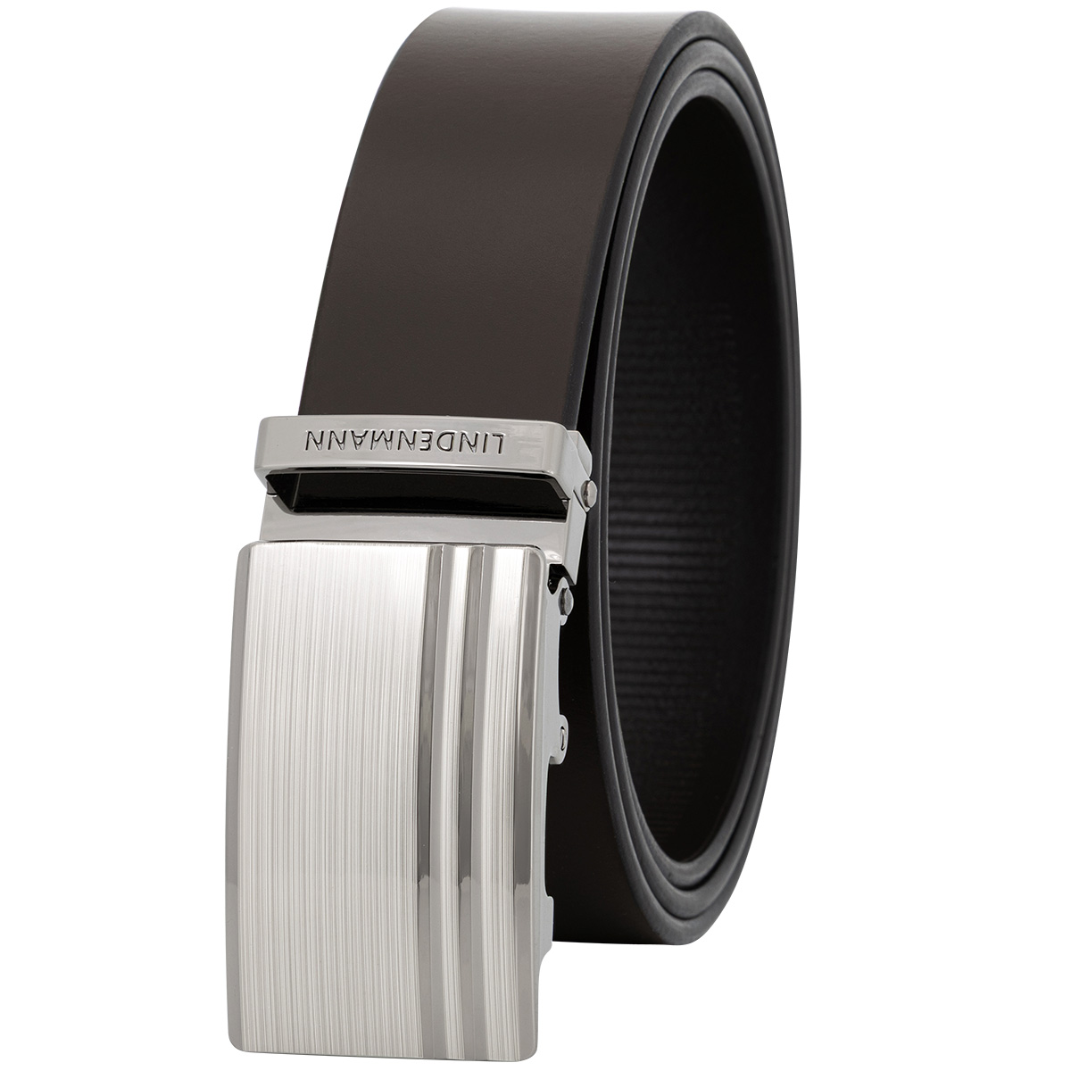 LINDENMANN Ledergürtel Automatikgürtel Herren braun