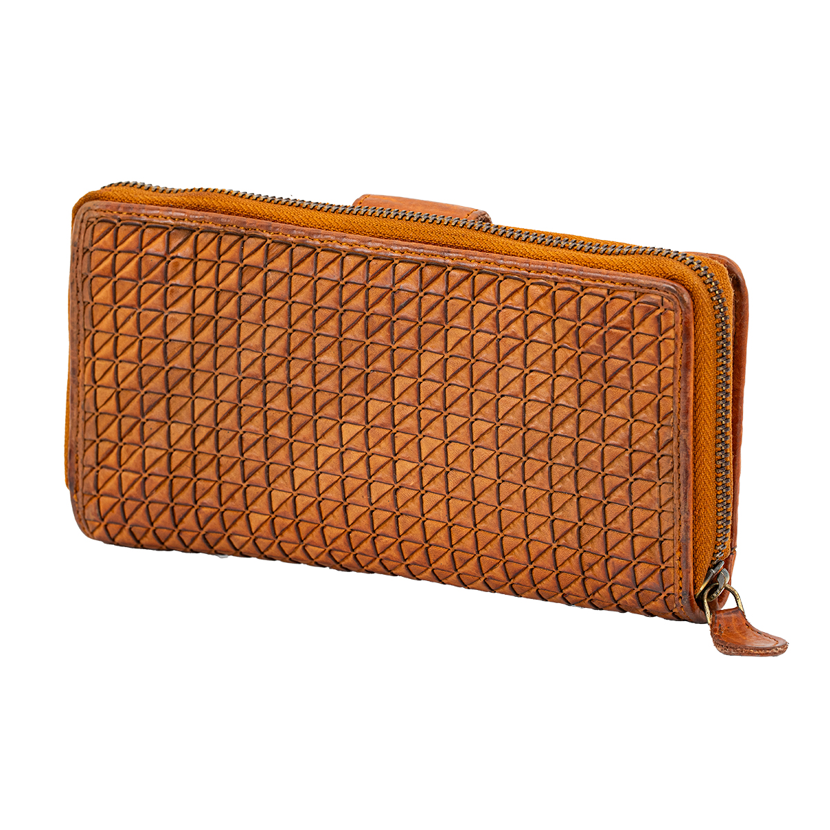 LINDENMANN Damen Leder Geldbeutel cognac LINDENMANN Damen Leder Portemonnaie cognac