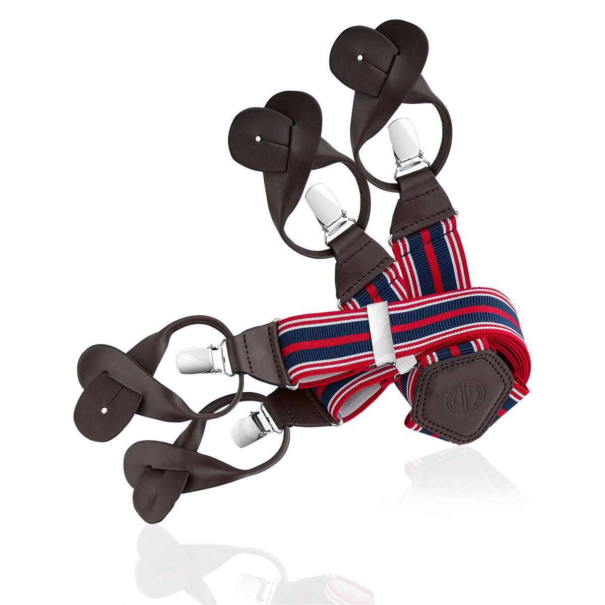 Hosenträger LINDENMANN blau rot weiss