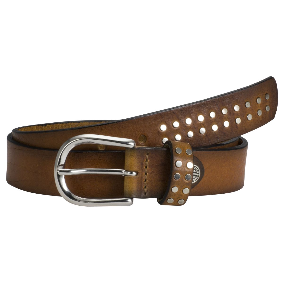 LINDENMANN Ledergürtel Damen 30 mm  cognac