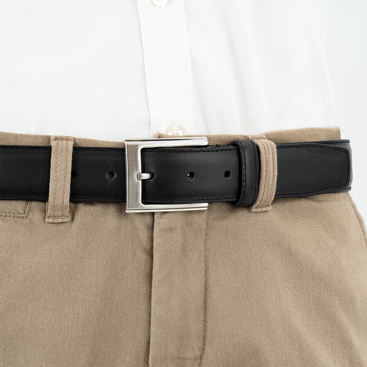 LINDENMANN Ledergürtel schwarz