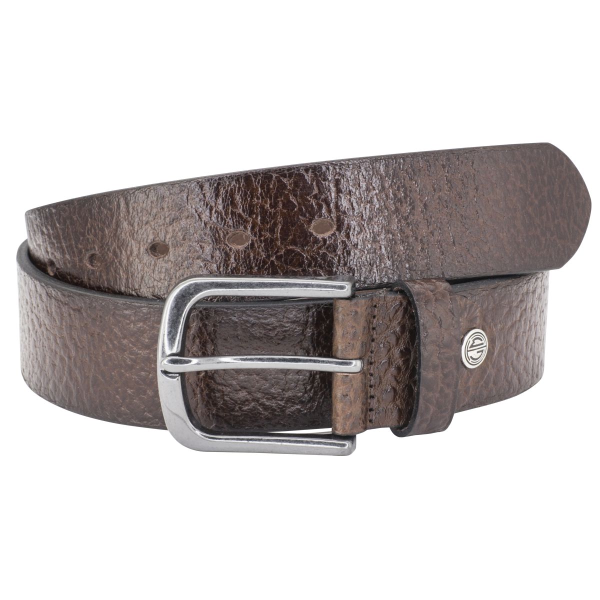 LINDENMANN Leder-Gürtel Herren 40 mm Vollrind dunkelbraun