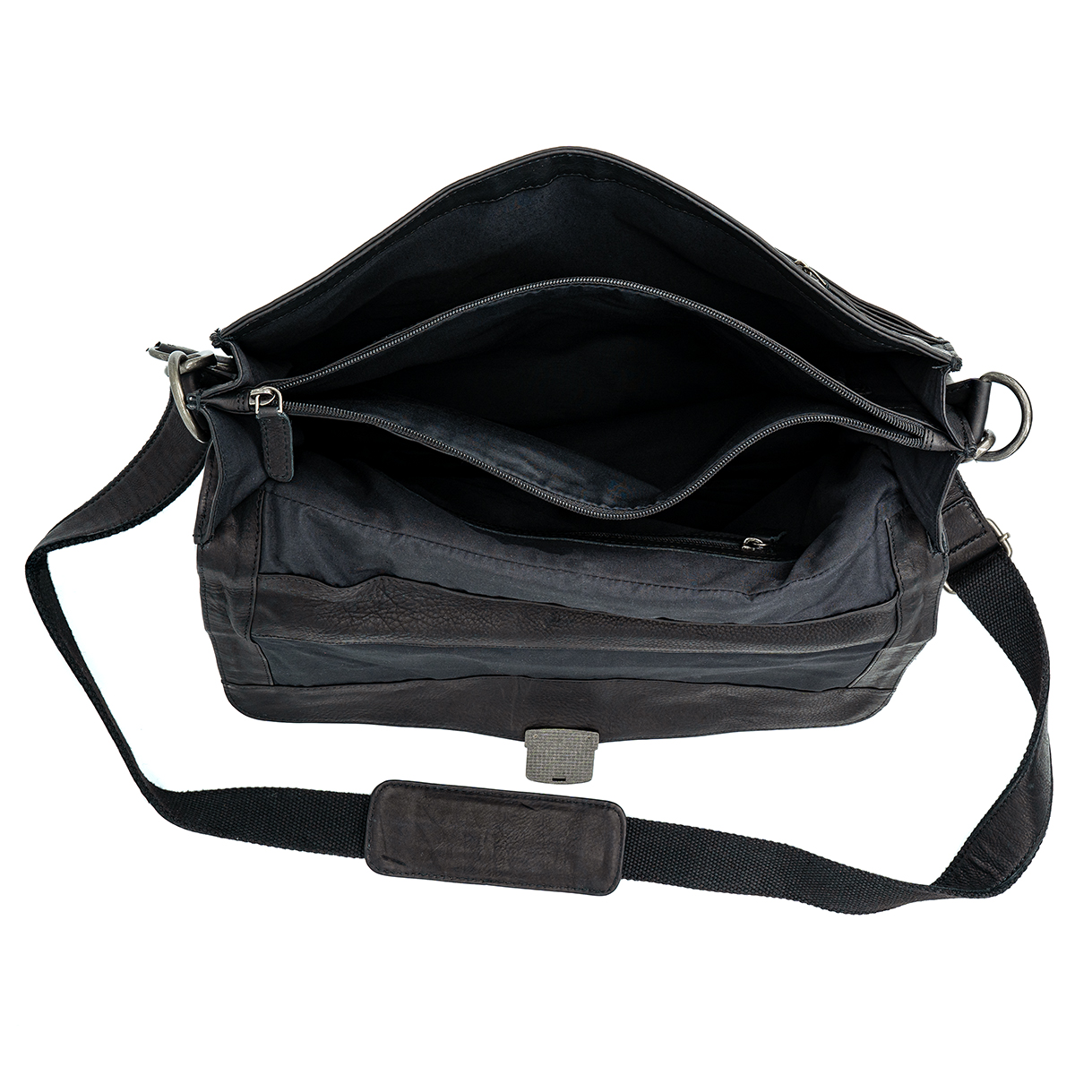 Lindenmann Ledertasche schwarz