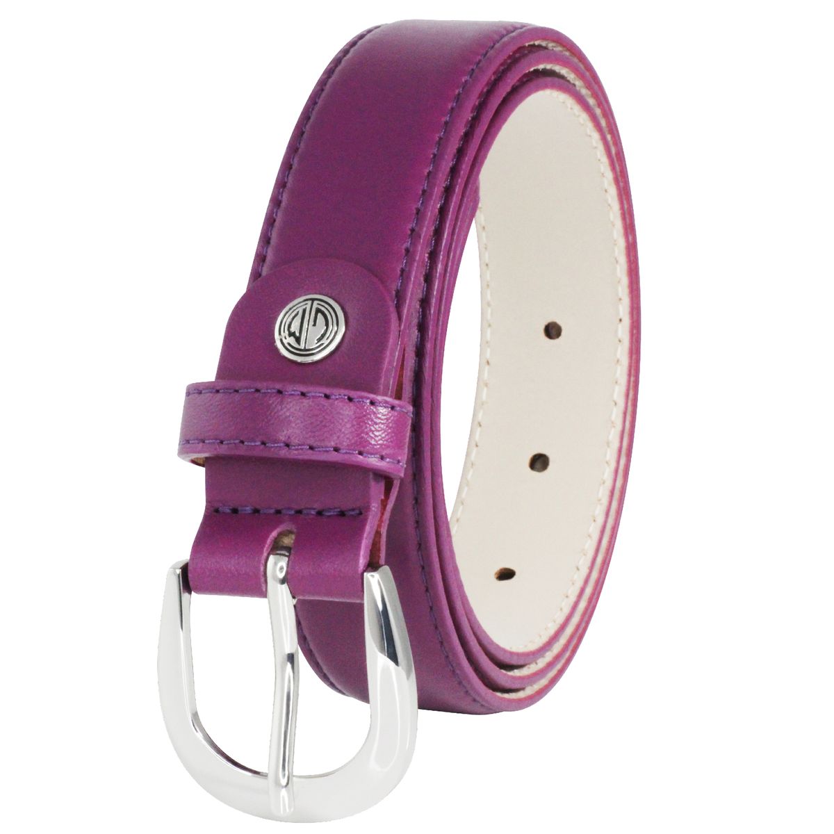 LINDENMANN Ledergürtel Damen 30 mm Nappa-Leder violett