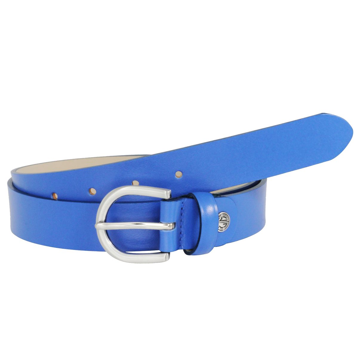 LINDENMANN Ledergürtel Damen 30 mm Nappa-Leder blau